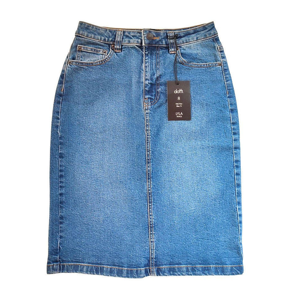 Thumbnail: Lyla Denim Midi Skirt