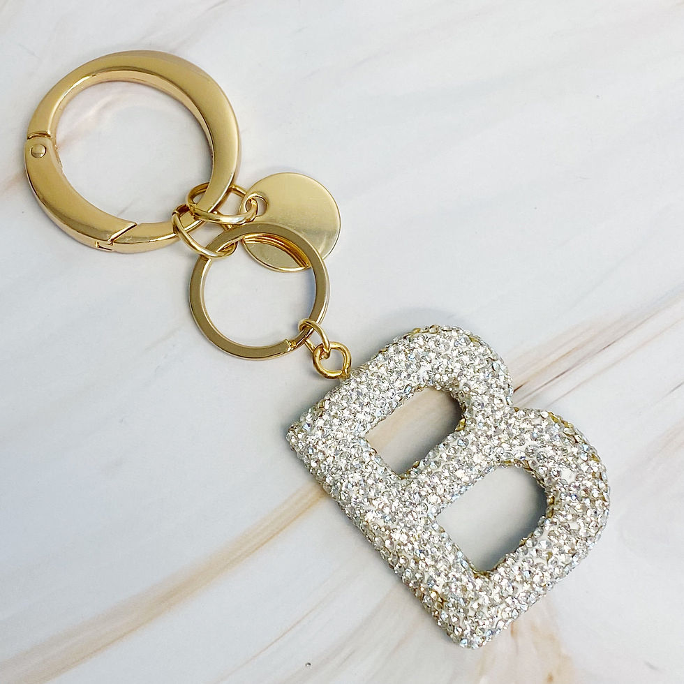 Thumbnail: It Girl Glam Initial Luggage Key Chain