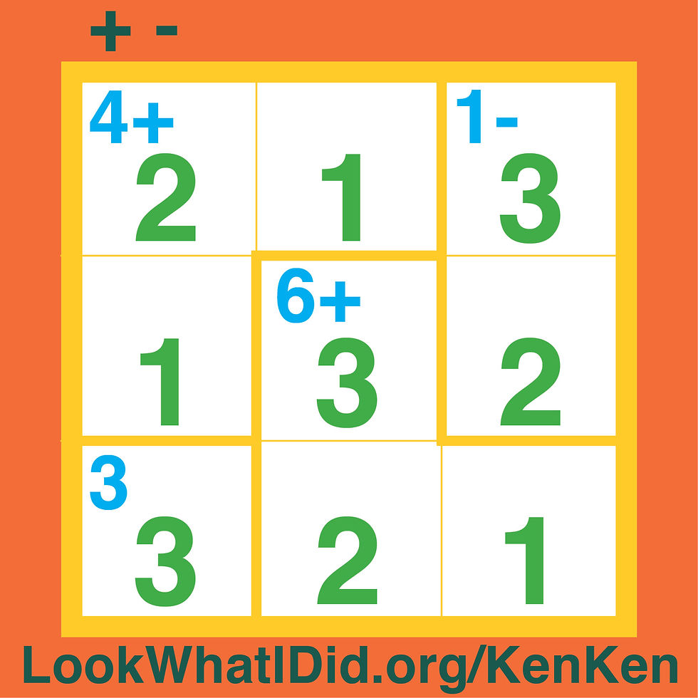 Brain teaser_KenKen_solution
