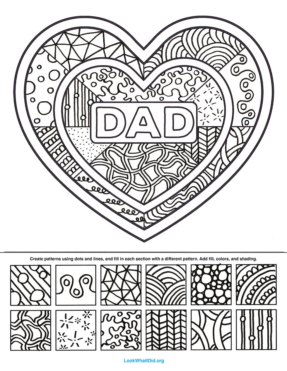 Doodle_Dad star pattern with doodles