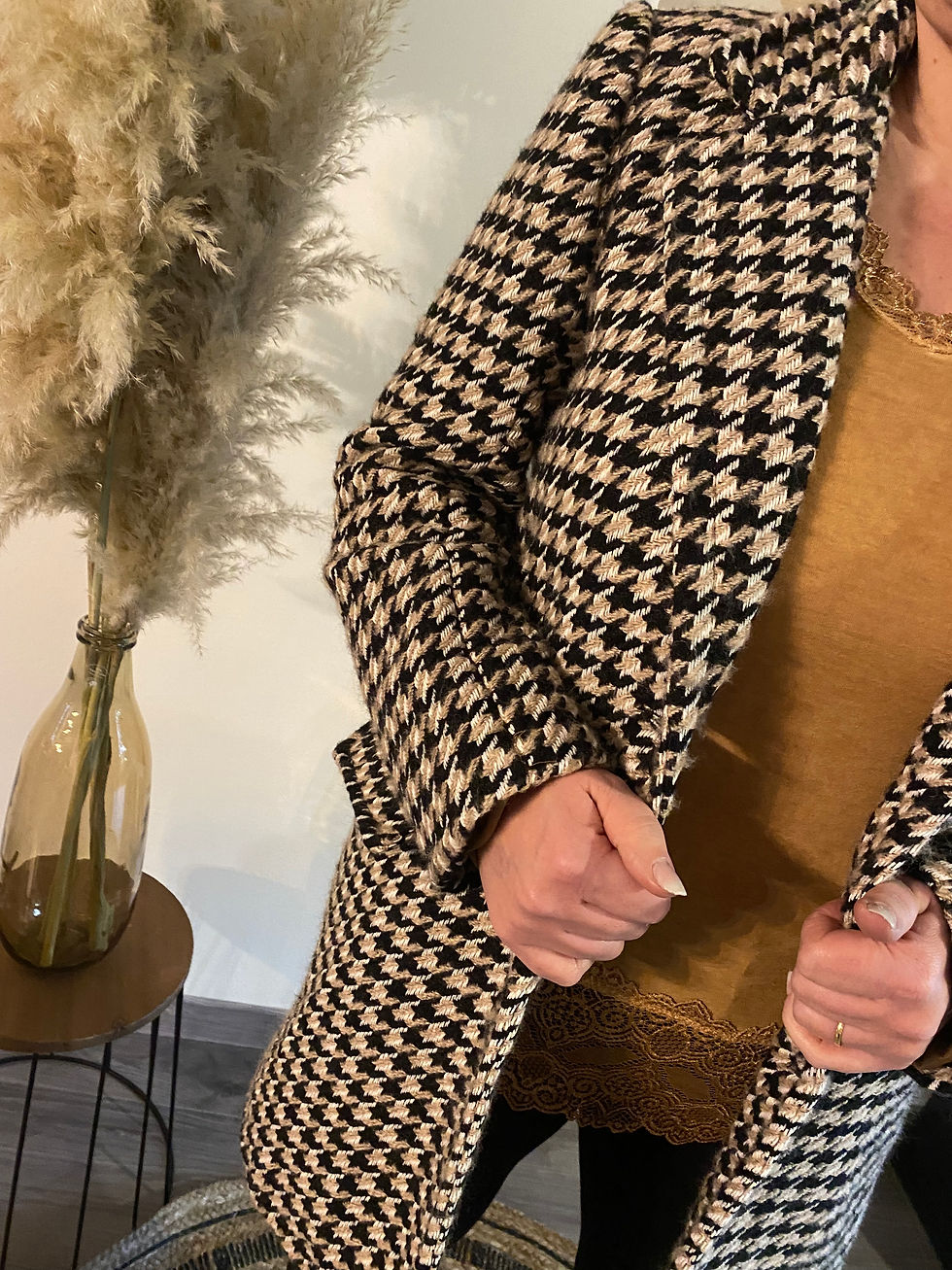 Miniature : Manteau Pied de coq