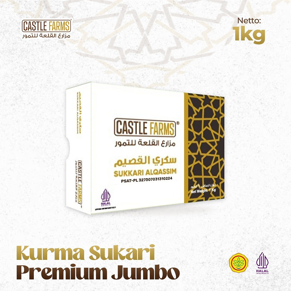 Castle Farms - Kurma Sukari Al Qassim Dus 3kg