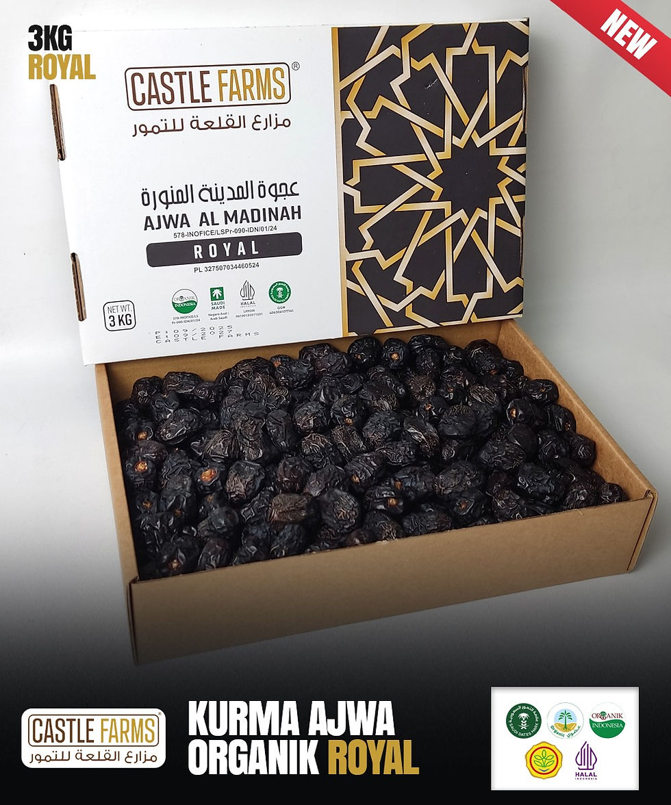 Thumbnail: Castle Farms - Kurma Ajwa Royal Organik 3kg