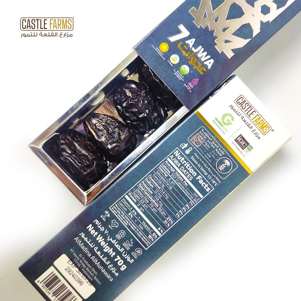 Thumbnail: Castle Farms - Kurma Ajwa Premium Organik 7 Butir