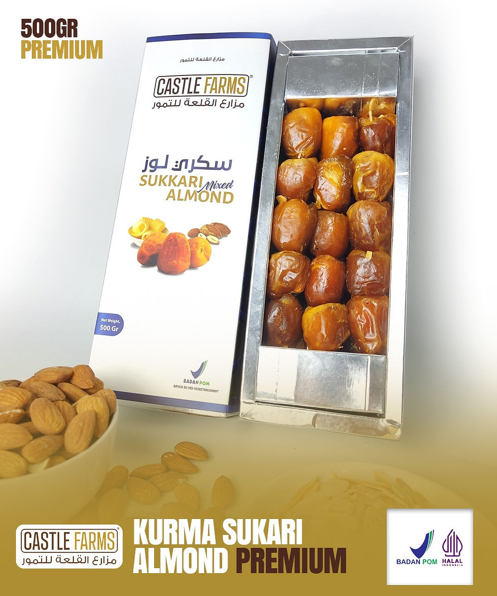 Thumbnail: Castle Farms - Kurma Sukari Almond Butter Dus 500gr