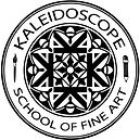 kaleidoscope school of fine art logo black and white.png