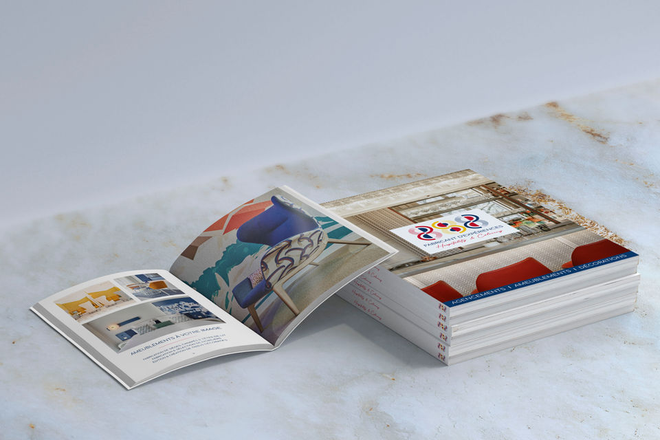 Impression de brochures haut de gamme pour architecture intérieure et design d’espaces.