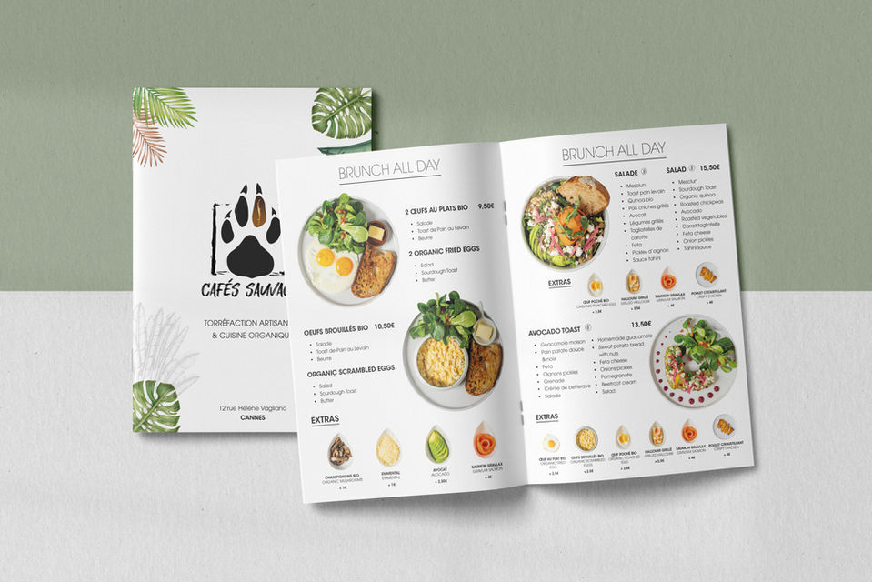 Booklet 16 pages avec couverture en papier couché mat 350 g pelliculée brillante et pages intérieures en 250 g couché mat avec pelliculage brillant.