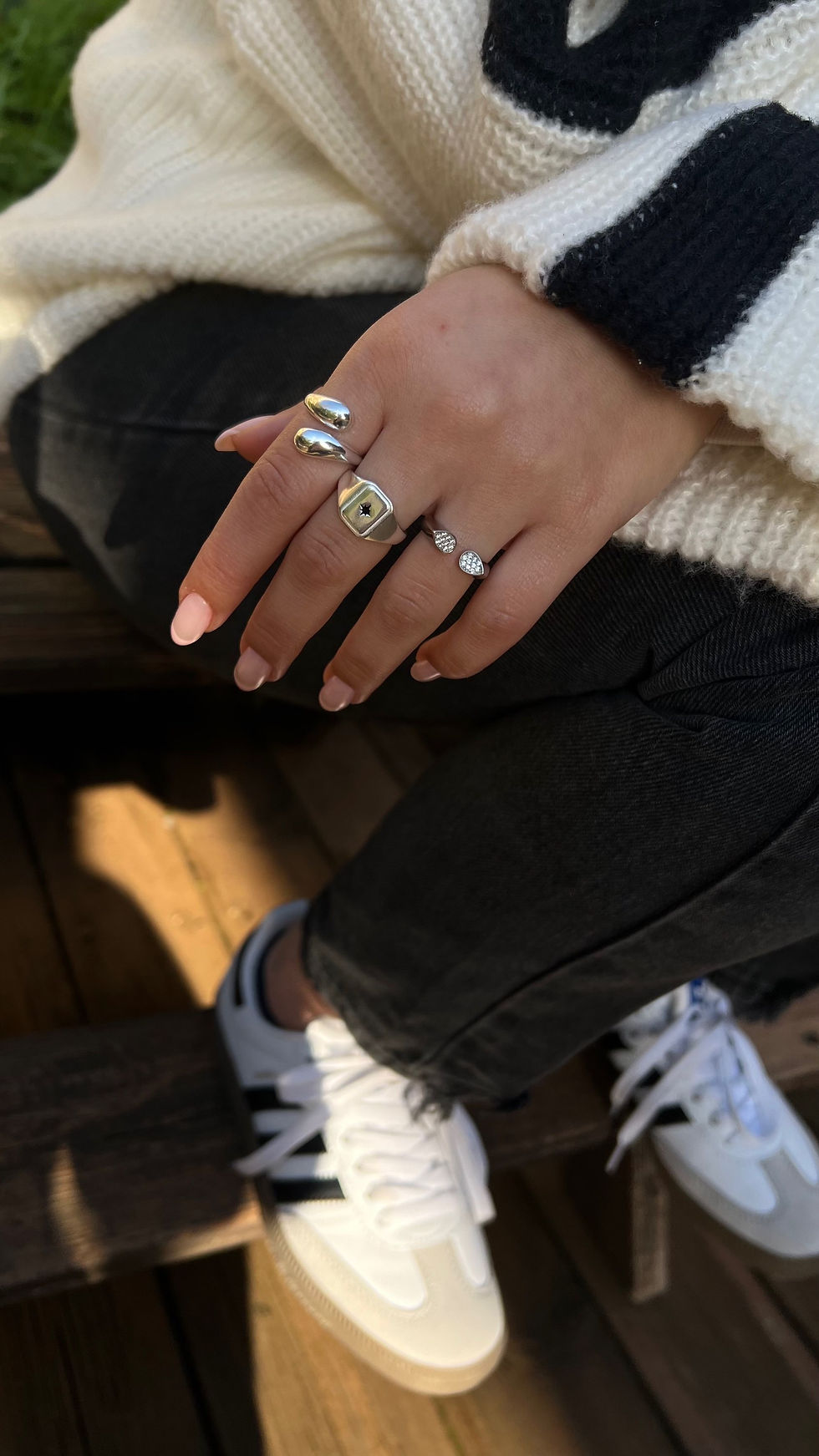 טבעת כסף גוני