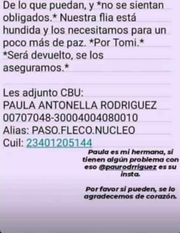 "Con mi hermanito hubo negligencia tanto del lugar donde recibió la descarga como de la ambulancia"