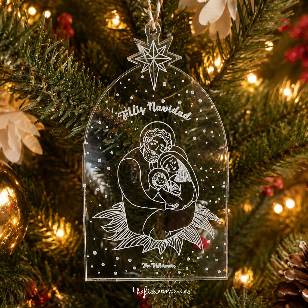 Ornamento Navideño · Sagrada Familia
