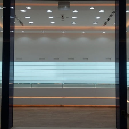 outlet and shop interior and exterior design with gypsum works and ceiling