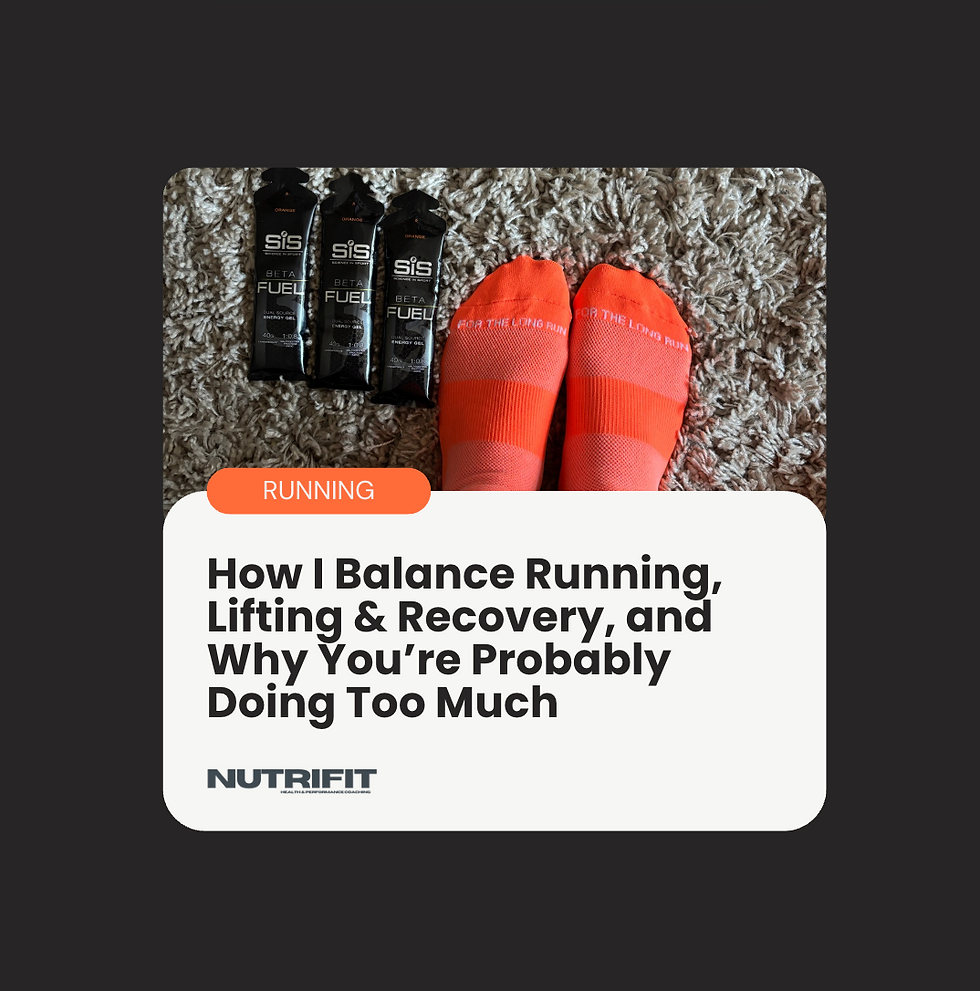 How I Balance Running, Lifting & Recovery, and Why You’re Probably Doing Too Much