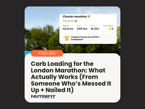 Carb Loading for a Marathon: What Actually Works (From Someone Who’s Messed It Up + Nailed It)