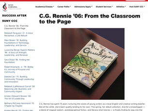 C.G. Rennie ’06: From the Classroom to the Page (CCC Alumni)