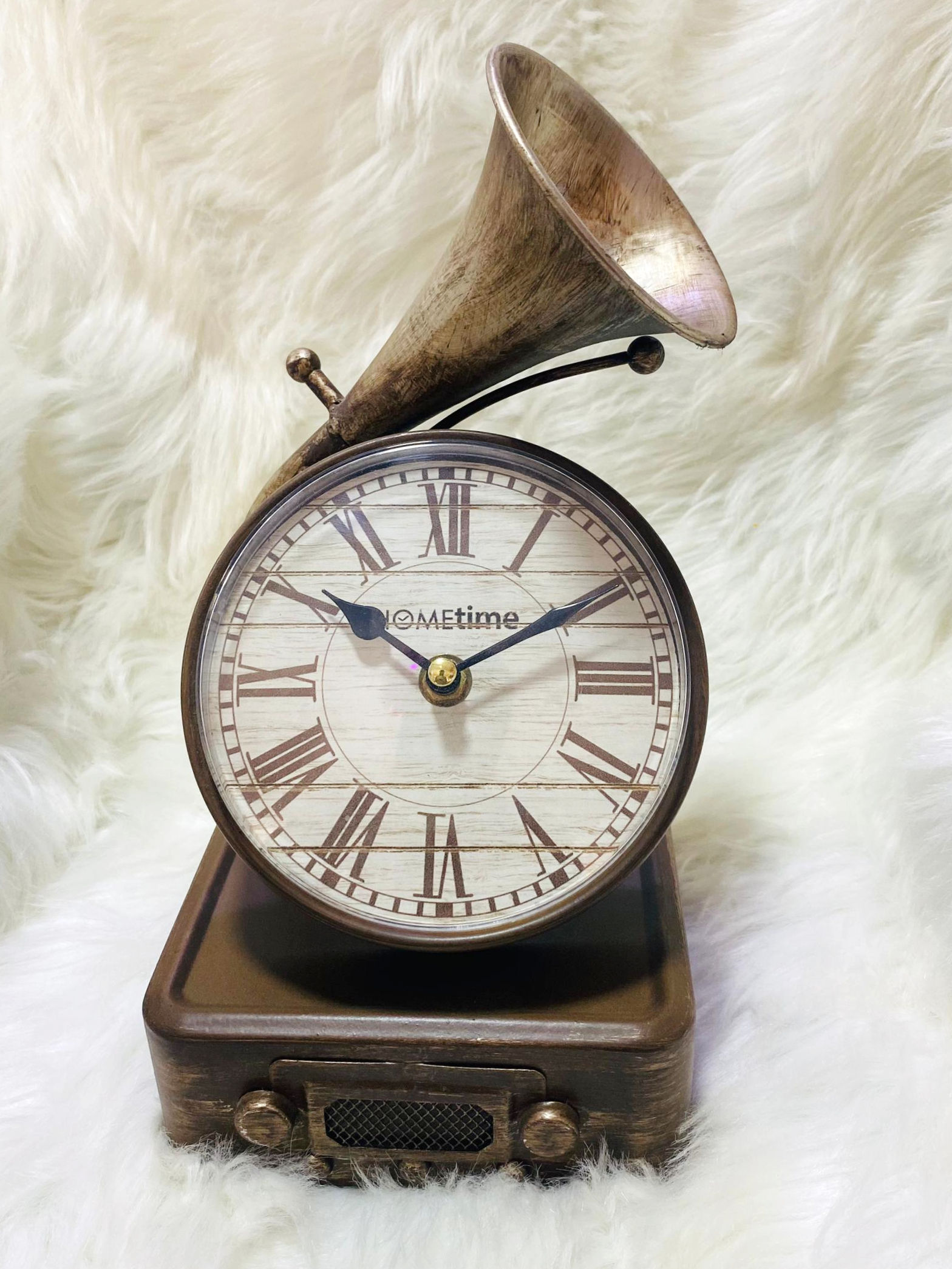 Hometime Metal Mantel Clock