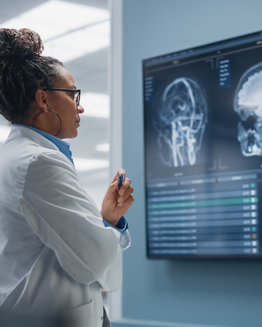 Medical Science Hospital_ Confident Black Female Neurologist, Neuroscientist, Neurosurgeon