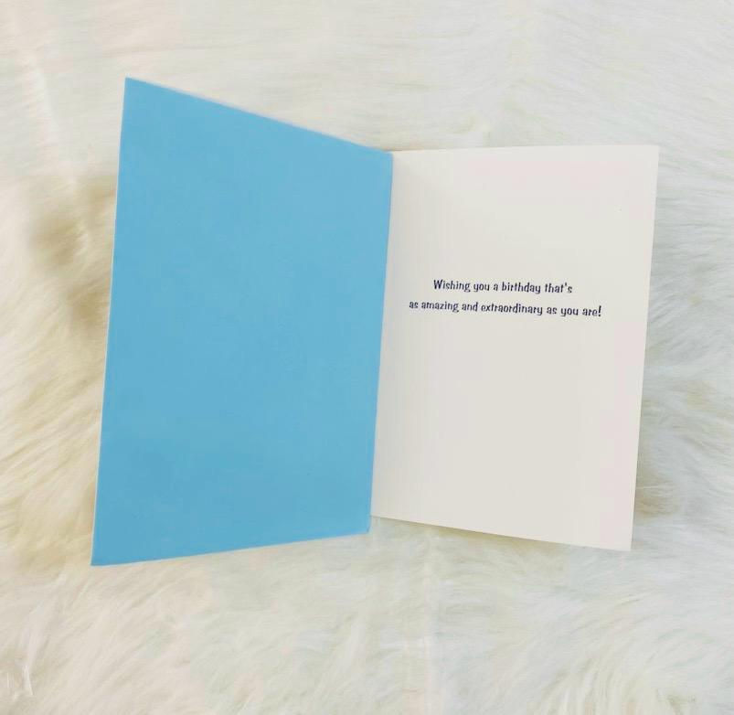 Thumbnail: Gold foil Happy Birthday Card
