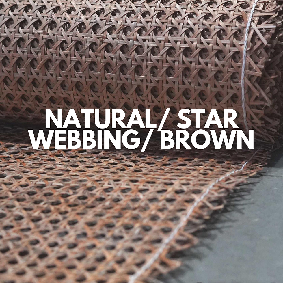Thumbnail: Rattan Roll - Natural - Star Webbing