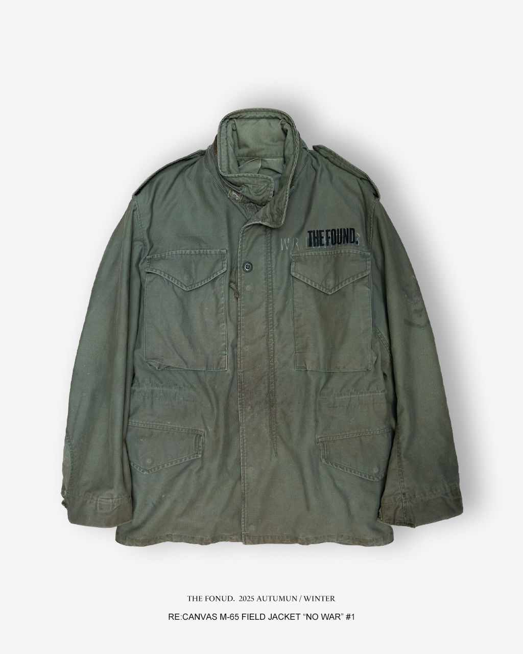 RE:CANVAS M-65 FIELD JACKET "NO WAR" #1