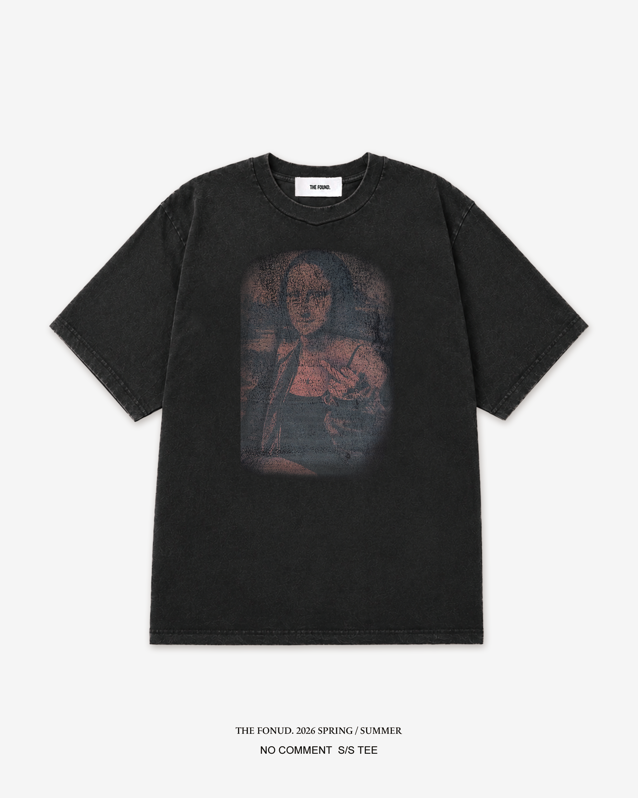 NO COMMENT S/S TEE-VINTAGE BLACK-