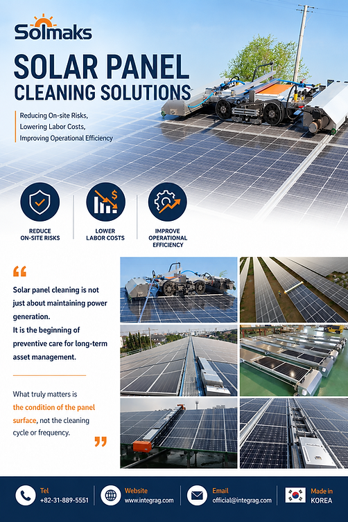Maintenance des installations photovoltaïques dans les zones poussiéreuses