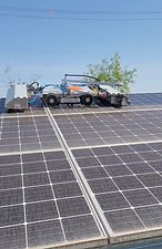 Robotic PV cleaning system suitable for dusty and dry Middle East climates