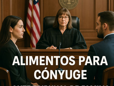 Derecho de alimentos para el conyuge mas debil.