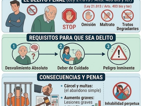 Responsabilidad penal por el abandono de adultos mayores: ¿Cuándo la indiferencia familiar es un delito en Chile?
