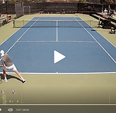 match lors d'un stage de tennis