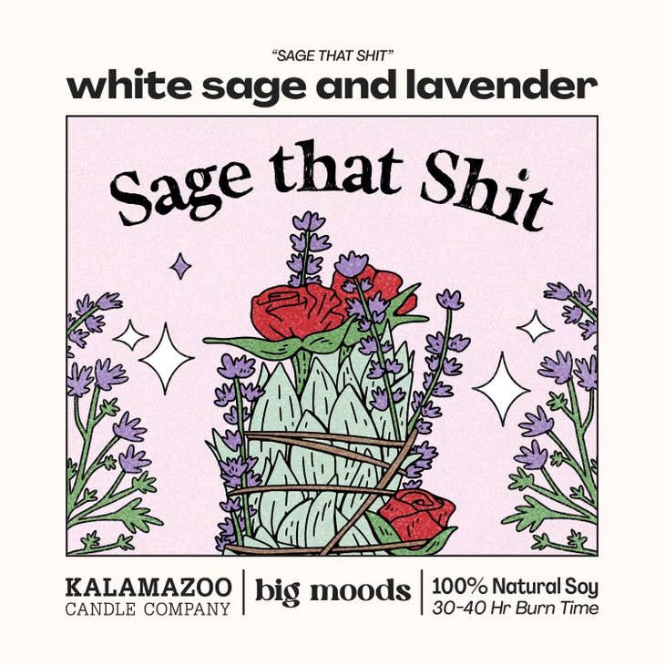 Thumbnail: "Sage That Shit" White Sage & Lavender - Soy Candle 5 oz