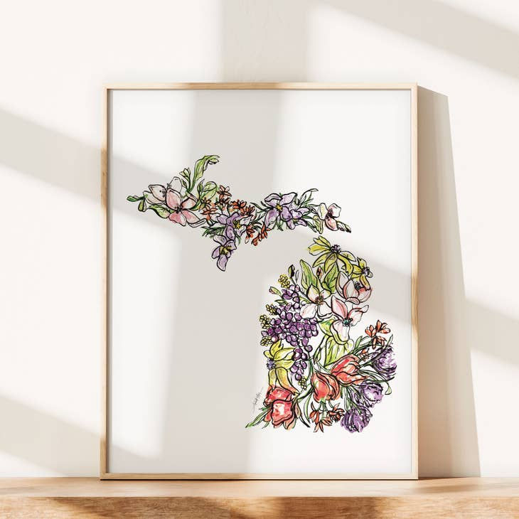 Thumbnail: Michigan Wall Art Print