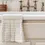 Thumbnail: Striped Tea Towel with Ruffle  Tan