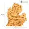 Thumbnail: Destination Michigan (Mitten) Shaped Serving & Cutting Board