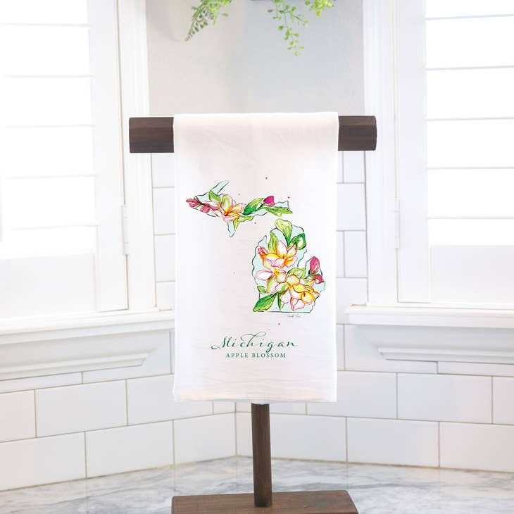 Thumbnail: Michigan Flour Sack Tea Towel