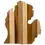 Thumbnail: Rock & Branch® Shiplap Series Michigan Serving Board