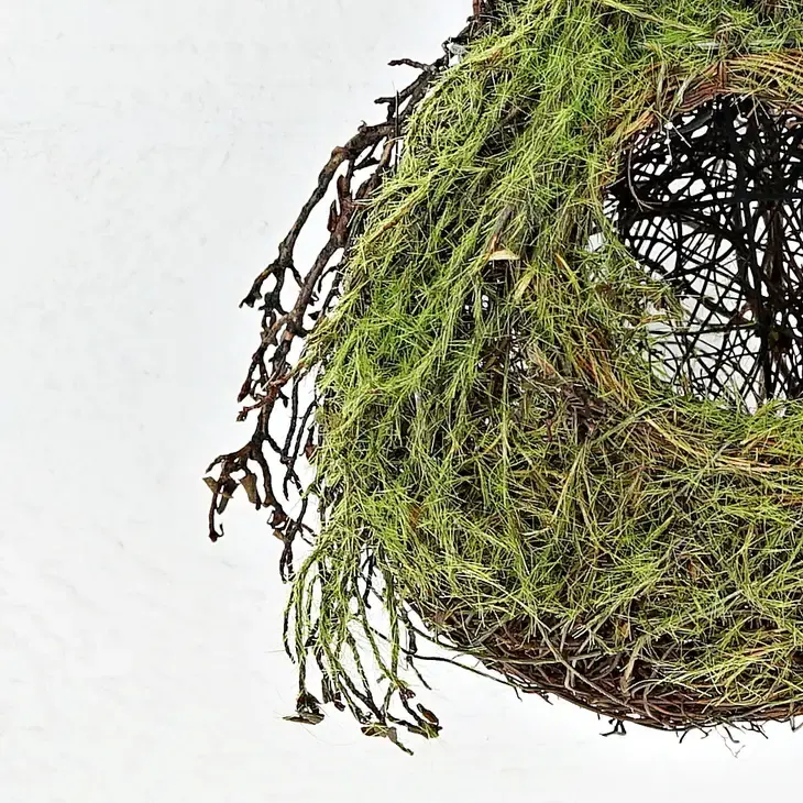 Thumbnail: Rattan Vines w/ Moss Ball Shape Birdhouse 