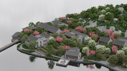 815-TLR Taihu Lake Retreat Bird's-Eye View - From Main Entrance 1 - 240731