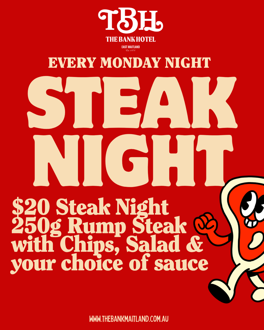 $20 Steak Night