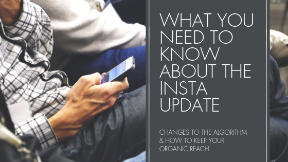 Instagram Algorithm Update and man on phone