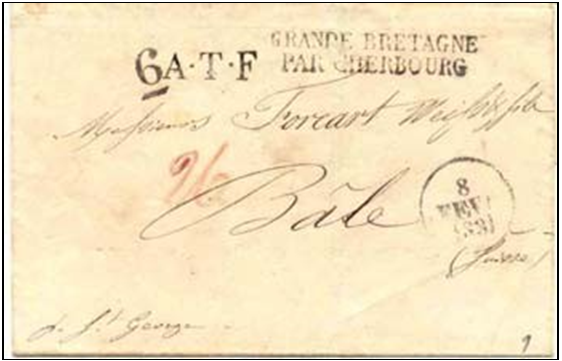Fig. 4 – Do Rio de Janeiro a Bâle via Guernesey e Cherbourg