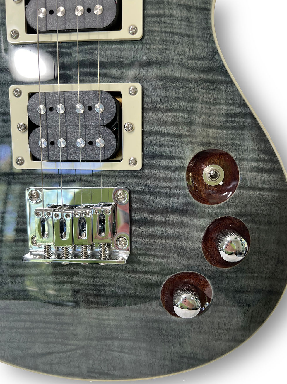 Thumbnail: Flight Vanguard Solid Body Transparent Black Electric Tenor body