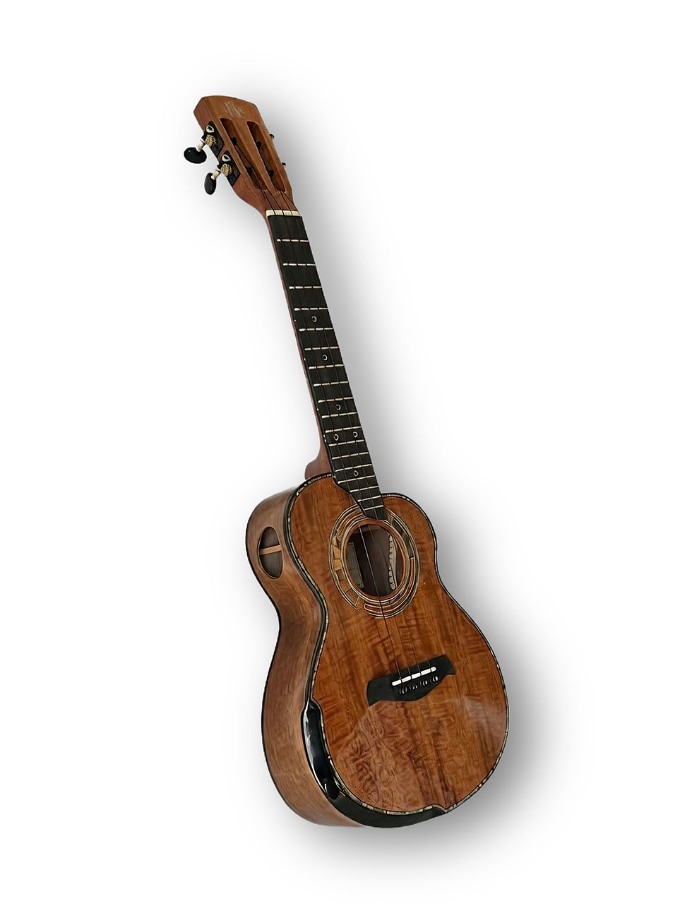 Thumbnail: Kala Umbra Acacia Black Walnut Tenor Ukulele side view