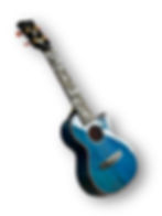 Enya Solid Flame Maple Concert - Flower side