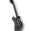 Thumbnail: Flight Vanguard Solid Body Transparent Black Electric Tenor side