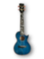 Enya Solid Flame Maple Concert - Flower front