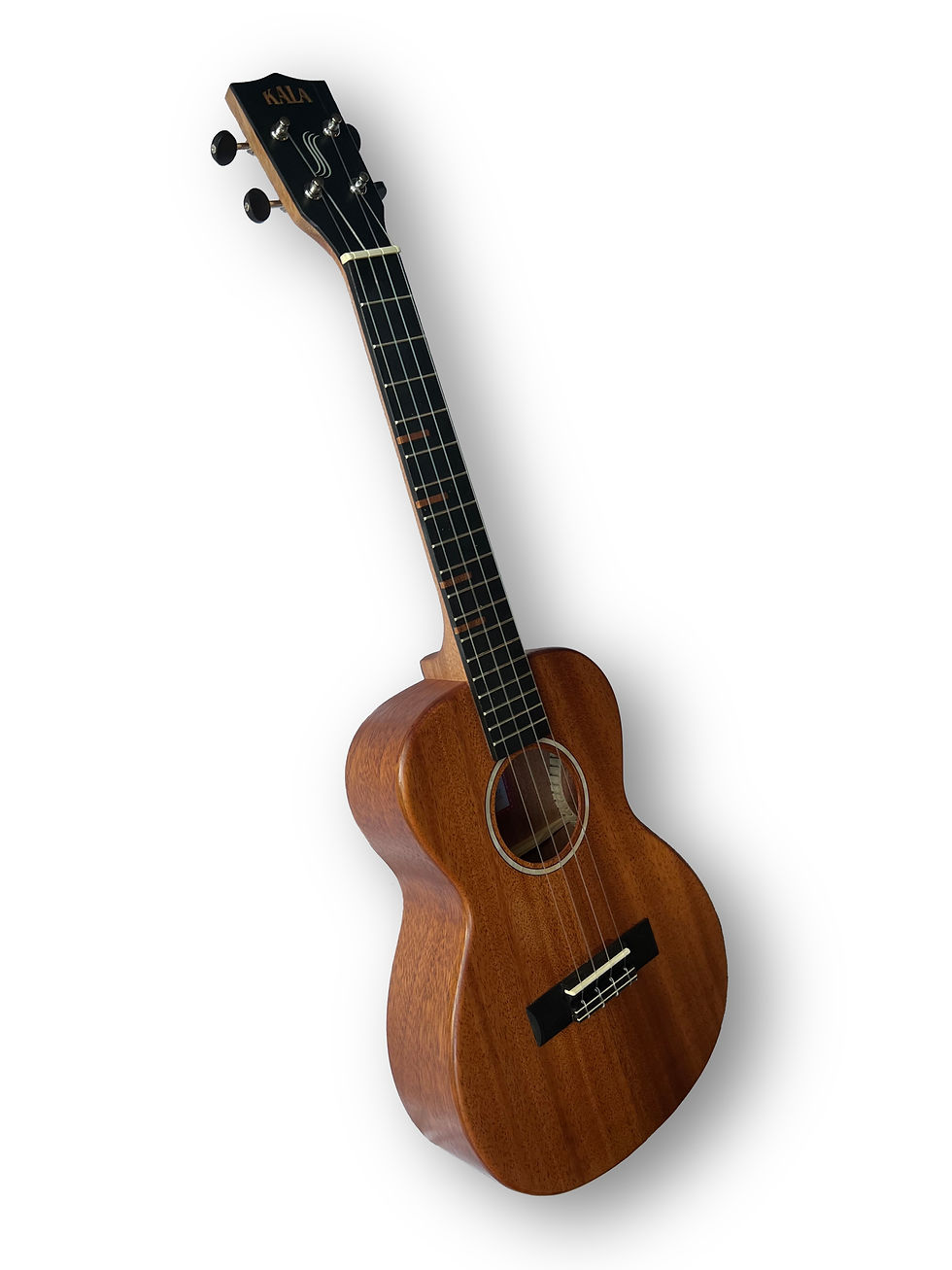 Kala All Solid Mahogany Waterfall Tenor side view