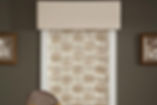 Valance with Fabric Roman Shade