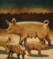 Pig and piglets