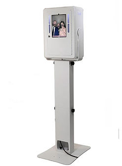 back view of propel photo booths selfie pod